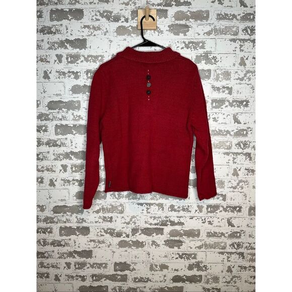 Woolrich | women vintage red wool blend sweater - Picture 8 of 10